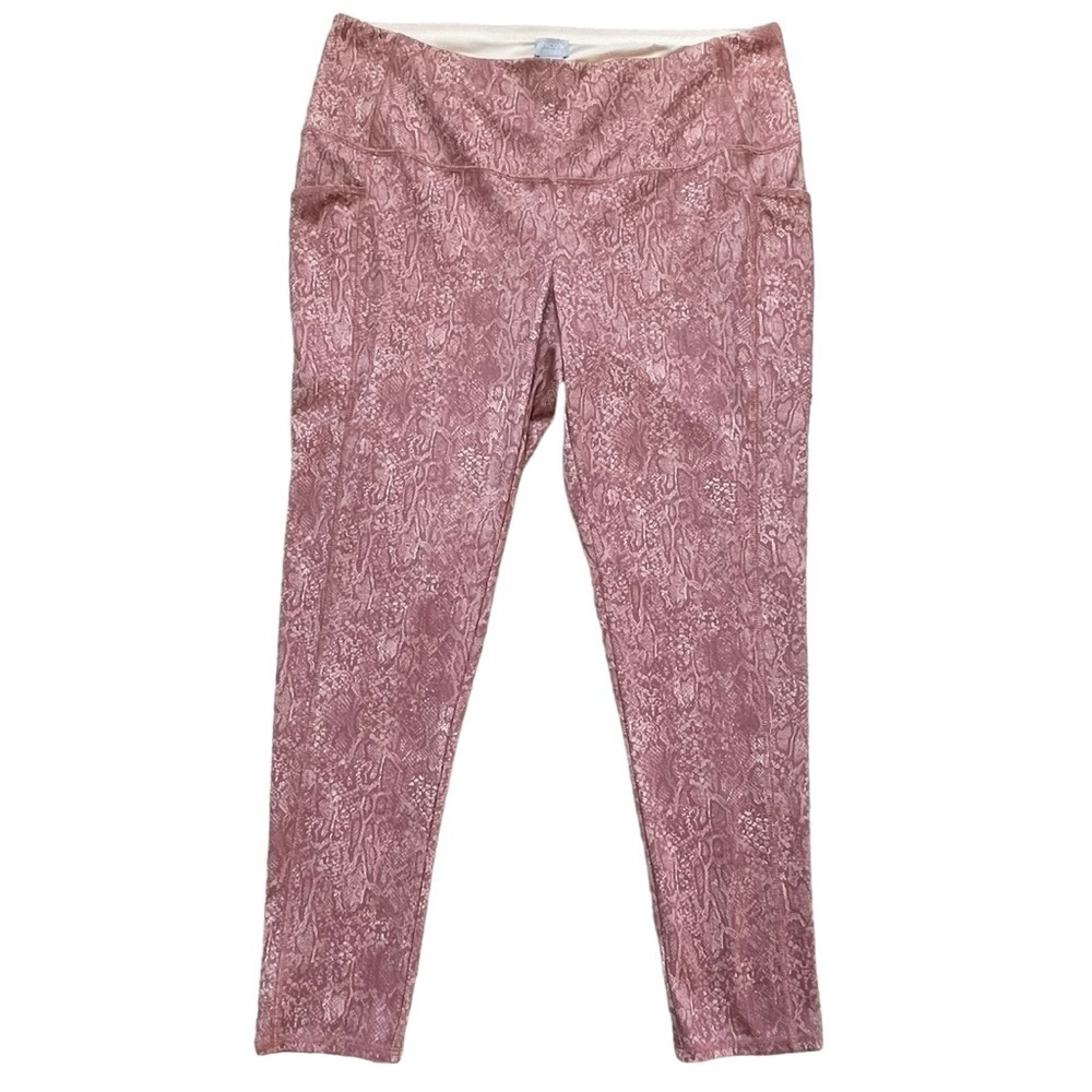 Chico’s Zenergy Fabulously Slimming Python Pocket Leggings Women’s Sz 3 (XL-16)